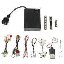 Kit de Luz LED DIY para LEGO 80105 Feira do Templo do Ano Novo Chinês 80105 Iluminação de Construção