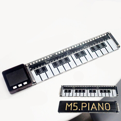 Tabuleiro de Piano Eletrónico Acrílico com Luz LED RGB TS20 I2C STEM