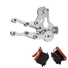 2 DOF Kit di Pinza per Braccio Robotico in Alluminio con Servo MG996R