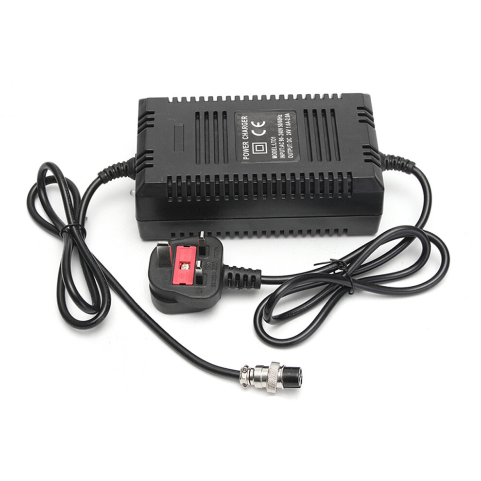 New 24V 2A Power Charger For Electric Scooter Three Port Inline Female Connector 762179068471