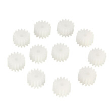 10 kpl 16 hammas 2 mm muovisia tarvikkeita DIY-mallin lelumoottorin akselihampaat