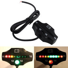Neues Motorrad Auto Universelles Wasserdichtes LED-Batteriespannungsmessgerät Indikatorpad 12 V