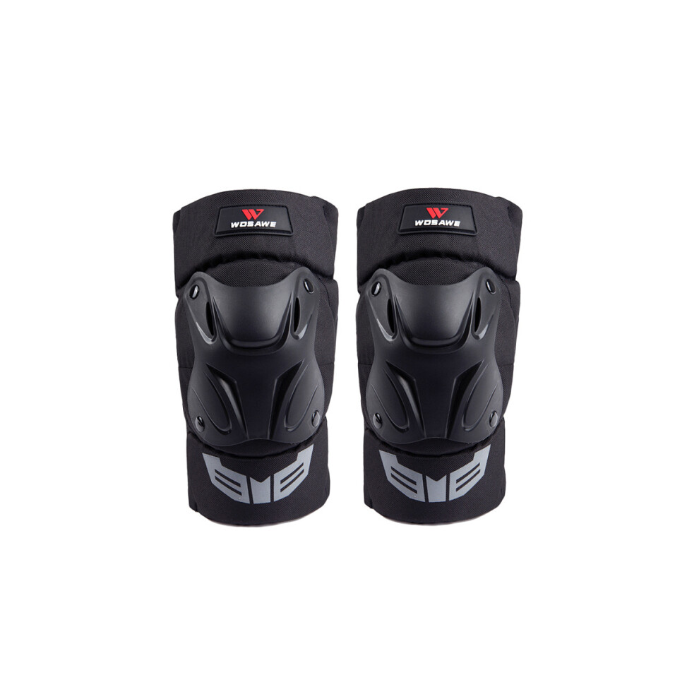 New 14.2-19.7Inch Universal Motorcycle Racing Knee Pads Armor Protective Guard Black 762179074663
