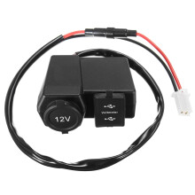 Neuer 3-in-1-Motorrad-Zünder wasserdicht Dual-USB-Steckdose Voltmeter
