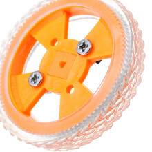 70X12mm Ruote in gomma gialla resistenti all'usura con diametro interno di 3mm per motore N20