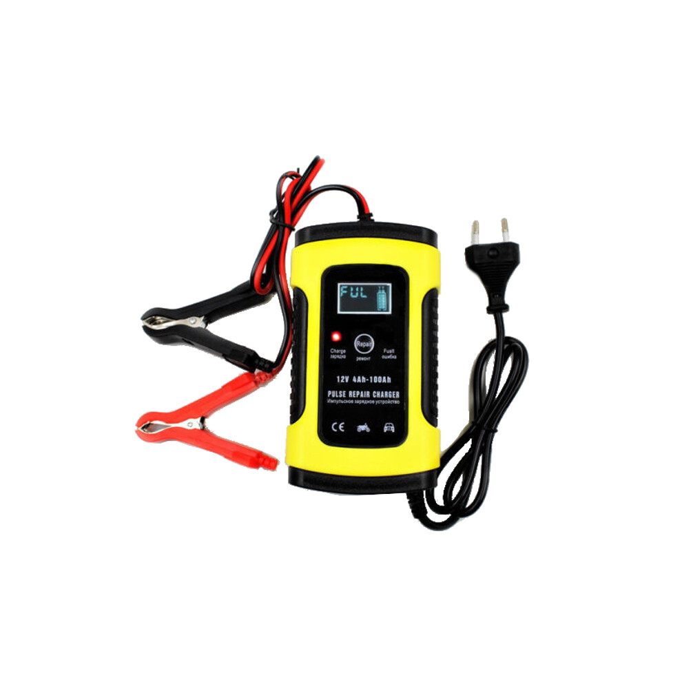 New Foxsur 12V 5A Pulse Repair Lcd Battery Charger For Car Motorcycle Agm Gel Wet Lead Acid Battery 762179074106