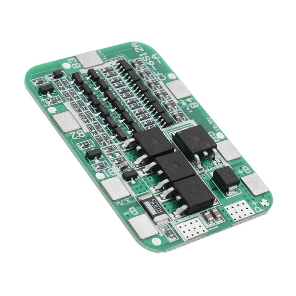 5Pcs Dc 24V 15A 6S Pcb Bms Protection Board For Solar 18650 Li-Ion Lithium Battery Module With Cell 8655097221788