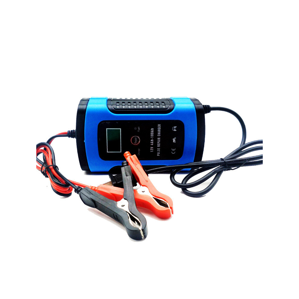 New 12V 6A Pulse Repair Lcd Battery Charger For Car Motorcycle Lead Acid Battery Agm Gel Wet Blue 762179074083