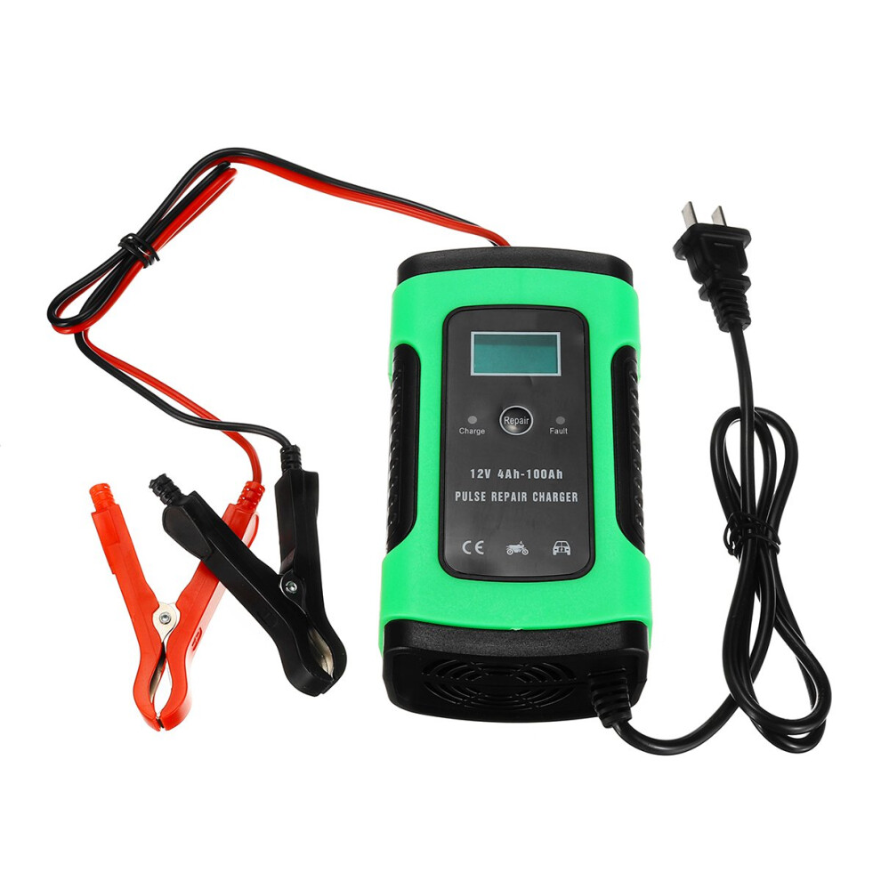 New Enusic 12V 6A Pulse Repair Lcd Battery Charger For Car Motorcycle Lead Acid Battery Agm Gel Wet 762179074090