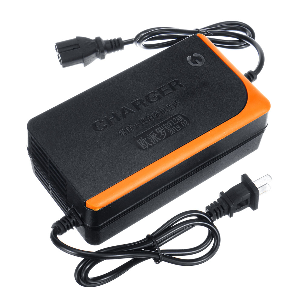 New Ac220v Dc48v 12Ah Lead Acid Battery Charger For Electric Bicycle Bike Scooters 762179059301