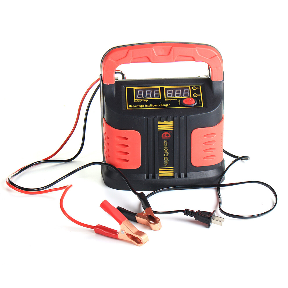 New 12V 24V Car Battery Charger Pulse Repair Motorcycle Full Automatic Intelligent 110V 762179084136