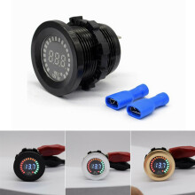 Neues 12 V DC LED Panel Voltmeter Auto Motorrad wasserdichtes digitales Spannungsmessgerät