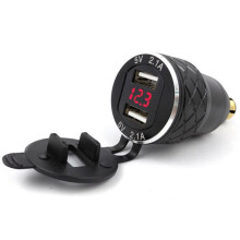 Neues Metall-Spannungsdisplay Dual-USB-Ladegerät für BMW/Ducati-Motorräder