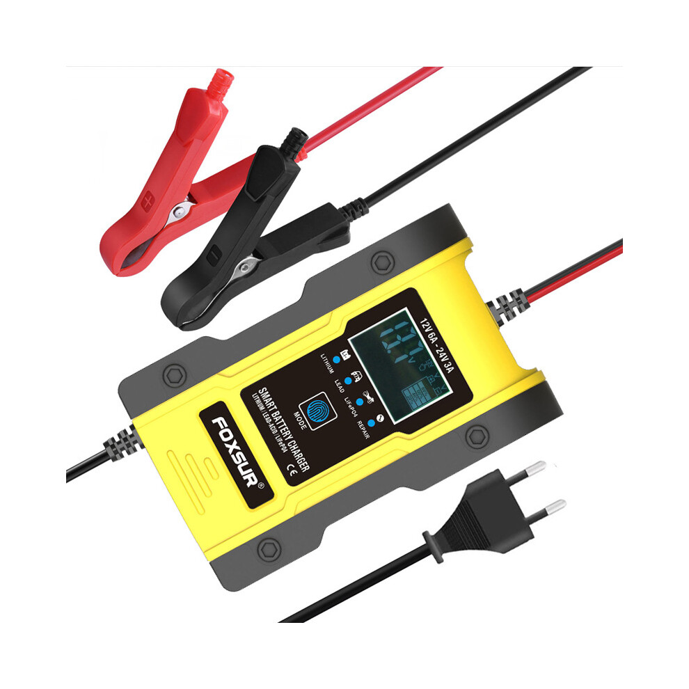 New Auto Fast Charging Lcd Lead-Acid Battery Charger Maintainer For Car Motorcycle 762179082781