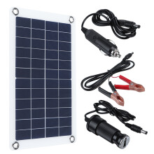 Neues 30 W 12 V Solarpanel Monokristallines Silizium Batterieladegerät Kit 0–800MA Silizium