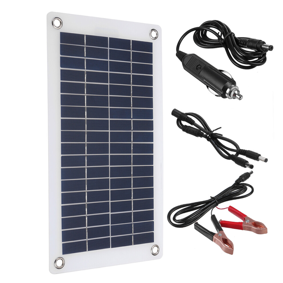 New 40W 18V Solar Panel Monocrystalline Silicon Battery Charger Kit Power Bank 762179076261