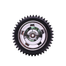 Yahboom 1Pcs Roda de Carro Robot Inteligente Off-road Prata 85mm DIY com Acoplamento e Forro Interior da Roda