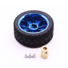 Yahboom 1 pieza de rueda de fricción grande de 65 mm para robot rueda de carrito inteligente con equilibrio rueda de carrito con acoplamiento