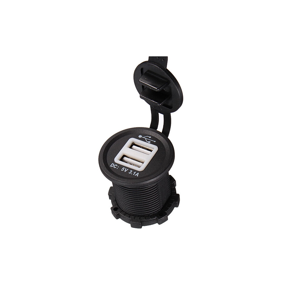 12-24V Usb Port Car Motorcycle Power Socket Spliter Charger Adapter 762179036500
