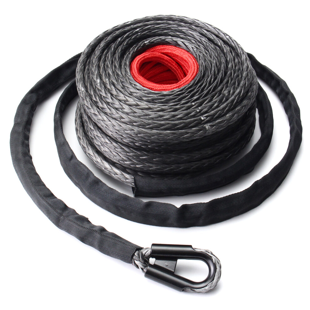 9.5Mm X28m Synthetic Winch Line Cable Rope 20500Lbs Atv Suv Recovery Rope 762179058373