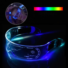 LED-Brille EL-Draht Neon-Party Leuchtende LED-Brille Leuchtende Brille Rave-Kostüm Party-Dekor DJ-Sonnenbrille Halloween-Dekoration