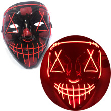 Halloween LED Maske Gruseliges Gespenst Festival Kaltlichtmaske Vollmaske
