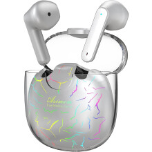 Wireless Earbuds, Inear Bluetooth Earbuds with Rgb Lights Charging Case, 4 Microphones for Calls, Touch Control, Comfort Wireless Earphones for Smal