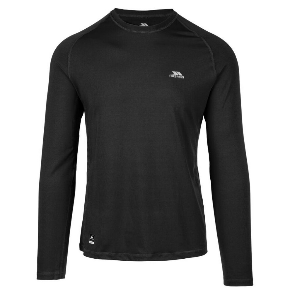 (XL, Black) Trespass Mens Nate Base Layer Top