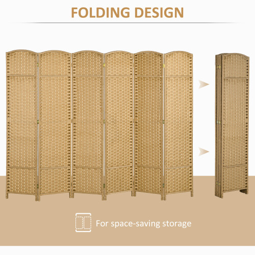 Homcom HOMCOM 6 Panel Folding Room Divider, Privacy Screen, 240 x 170cm 2