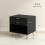 Homcom HOMCOM Small Table With Drawer, Open Compartment and Handle, Black 2
