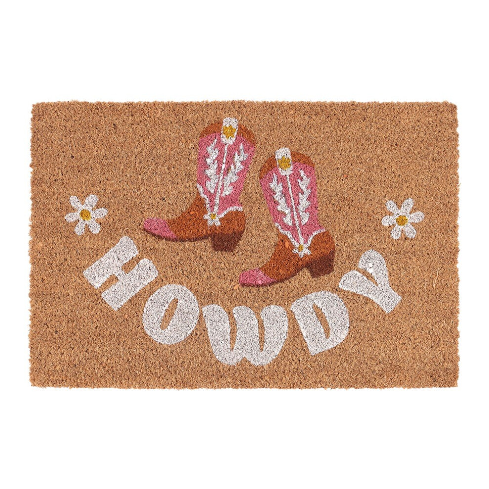 Something Different Howdy Cowboy Boot Door Mat