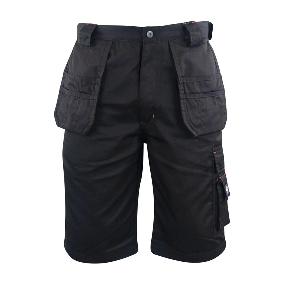 (30R, Black) Lee Cooper Mens Cargo Shorts