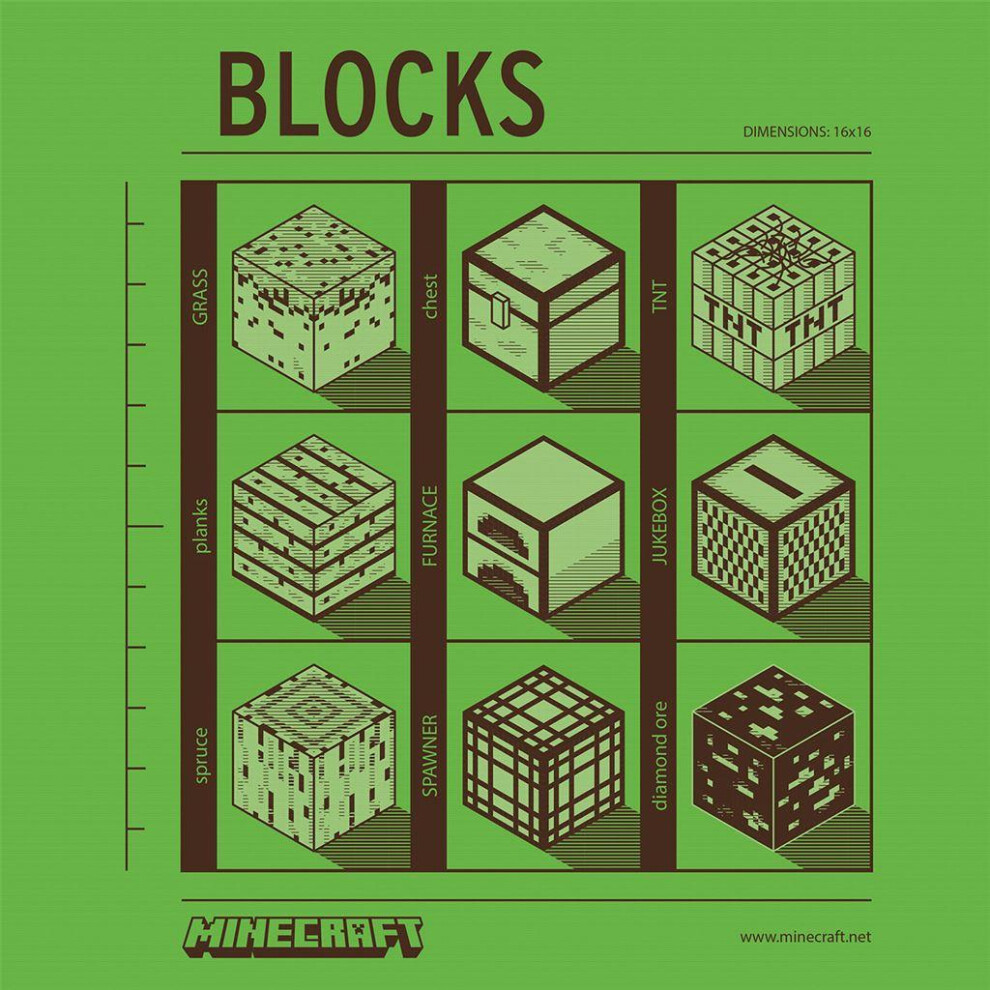 Minecraft Blocks Canvas Print