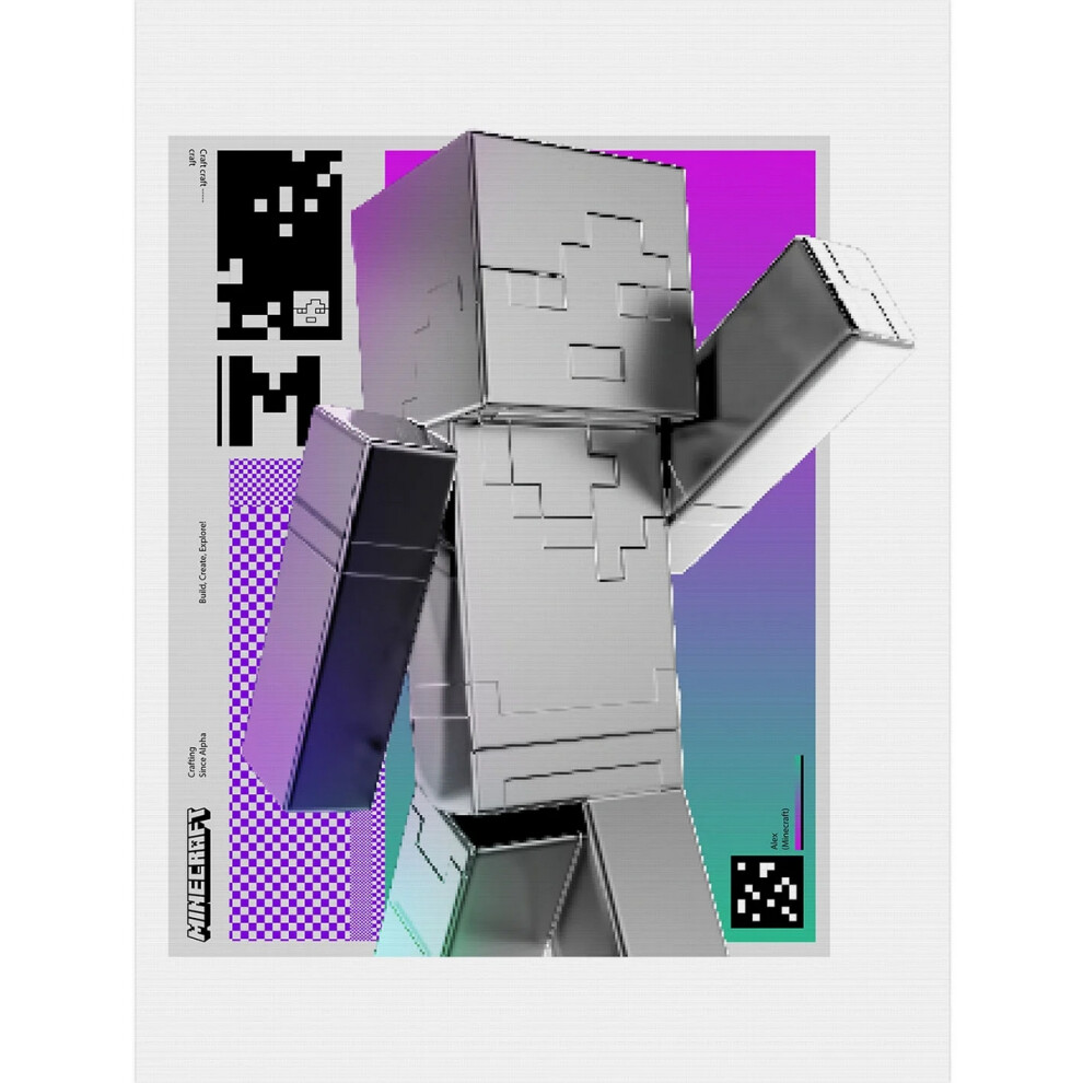 Minecraft Blockwave Canvas Print