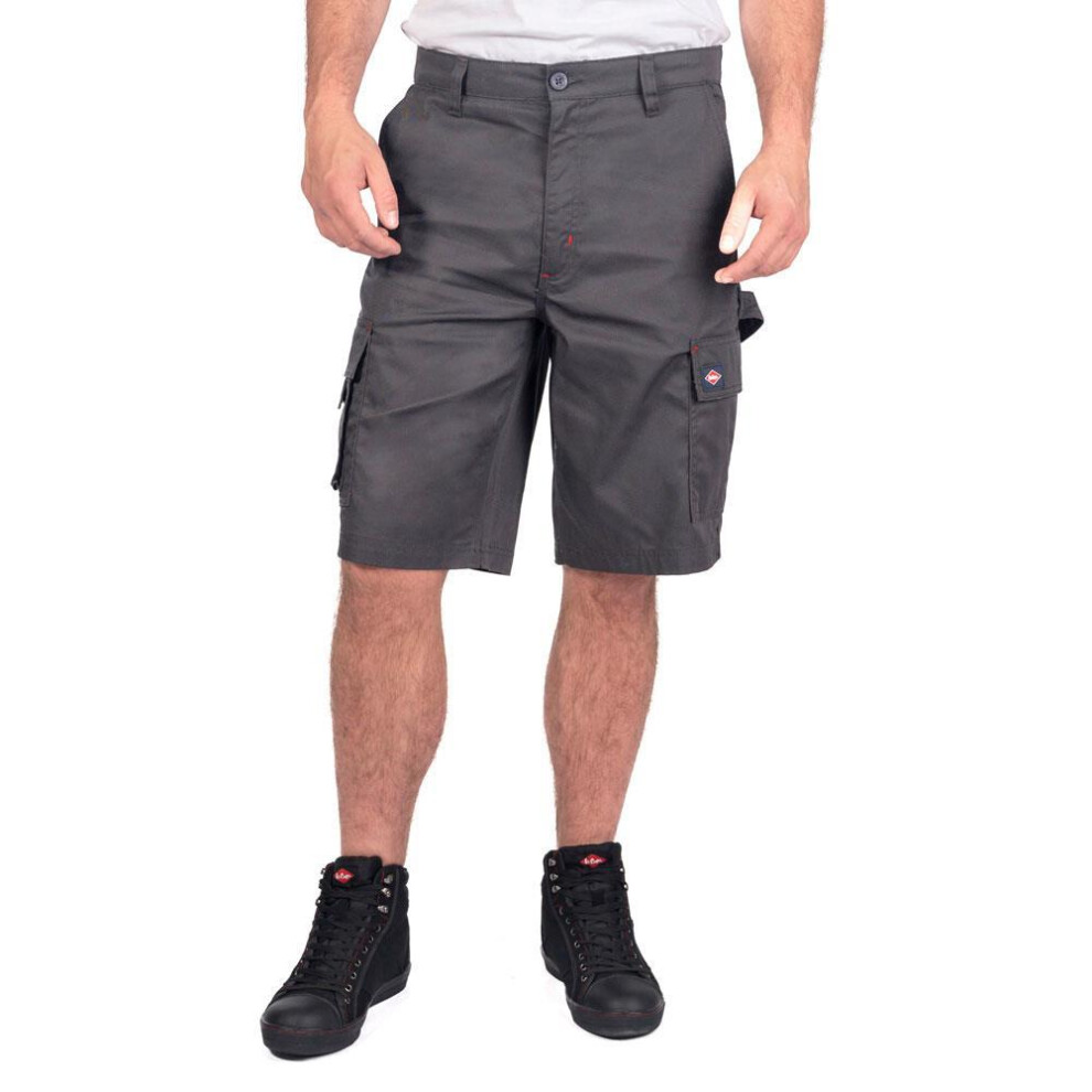 (36R, Grey) Lee Cooper Mens Classic Cargo Shorts