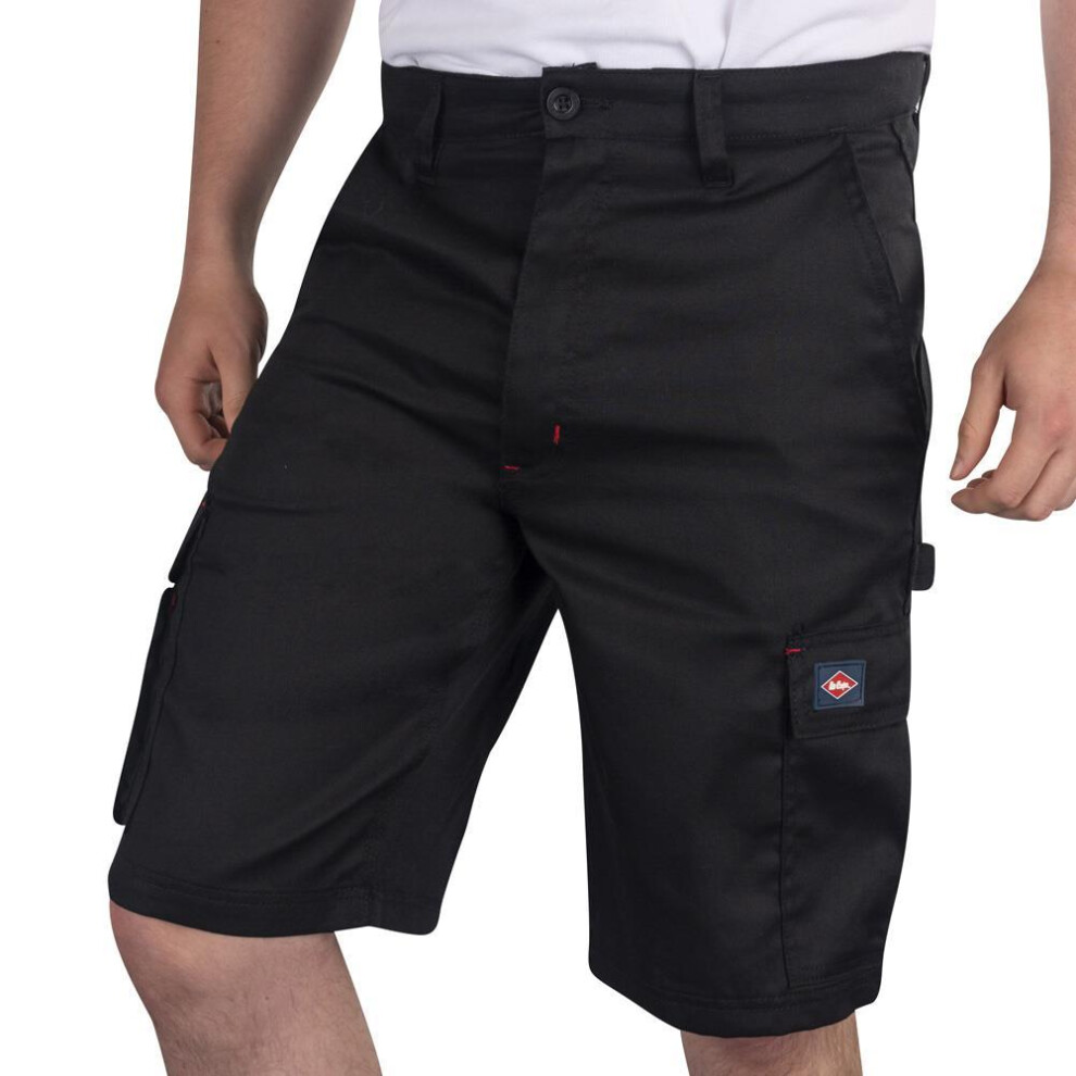 (30R, Black) Lee Cooper Mens Classic Cargo Shorts