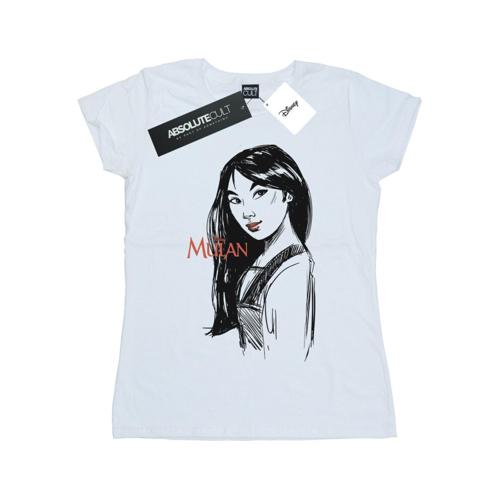 Mulan Sketch Cotton T-Shirt