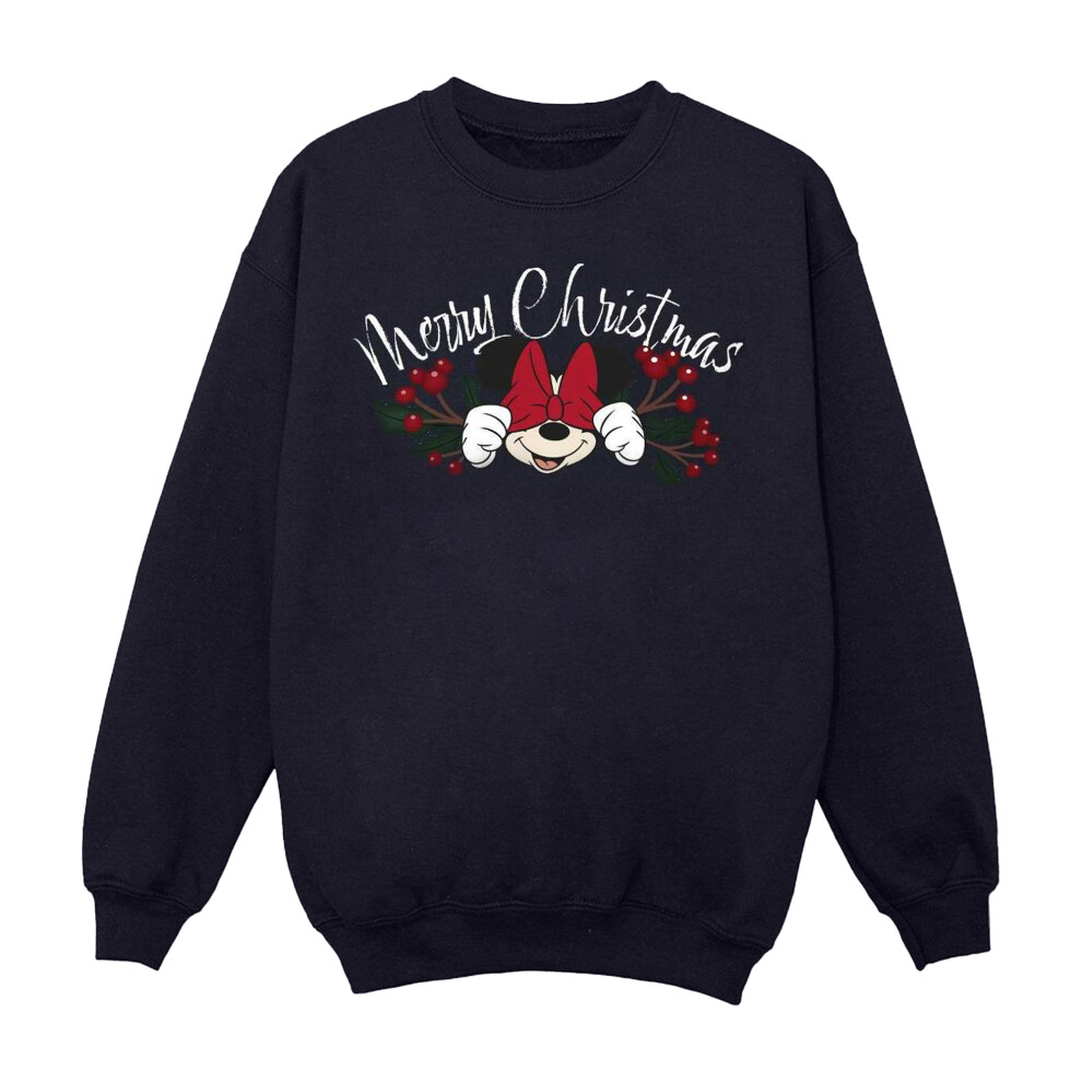 Minnie Mouse Christmas Holly Sweatshirt