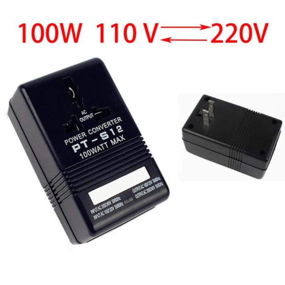 100w Power Converter 110/120v To 220/240v 7.24.54cm