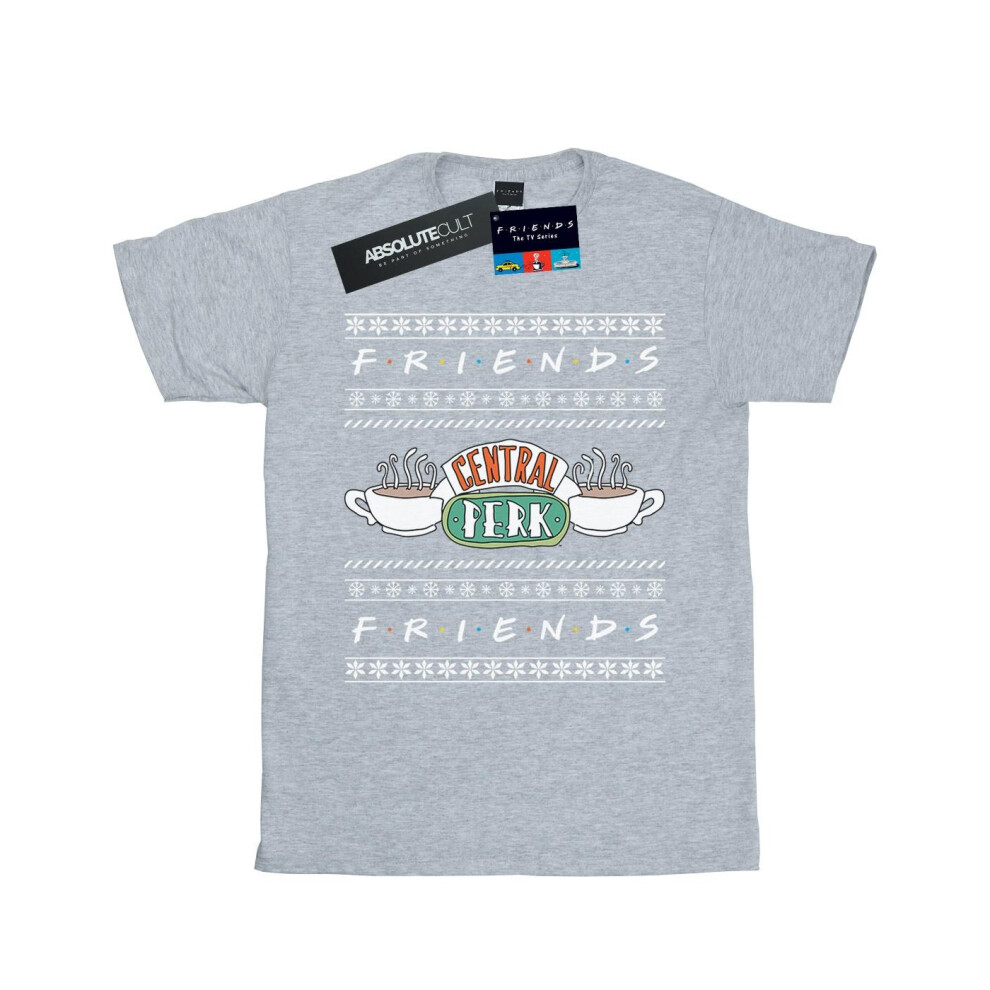 Fair Isle Central Perk Cotton Boyfriend T-Shirt