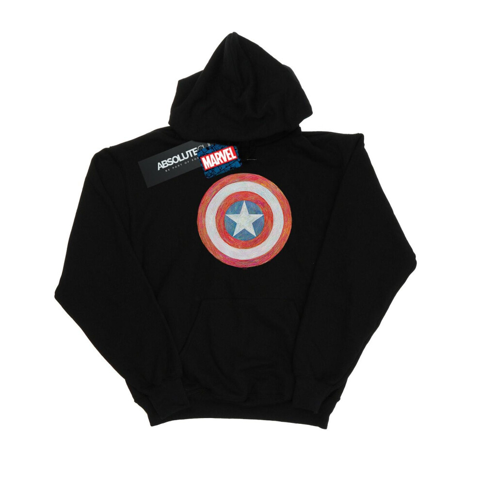 Captain America Sketched Shield Hoodie