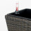 2-Pack Self-watering Planter - Hand Woven Wicker - Square - Expresso 4