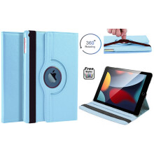 (Sky Blue) 360 Rotating Smart Case Cover for Apple iPad 10.2 inches 7th 8th 9th Generation 2019/20/21 PU Leather