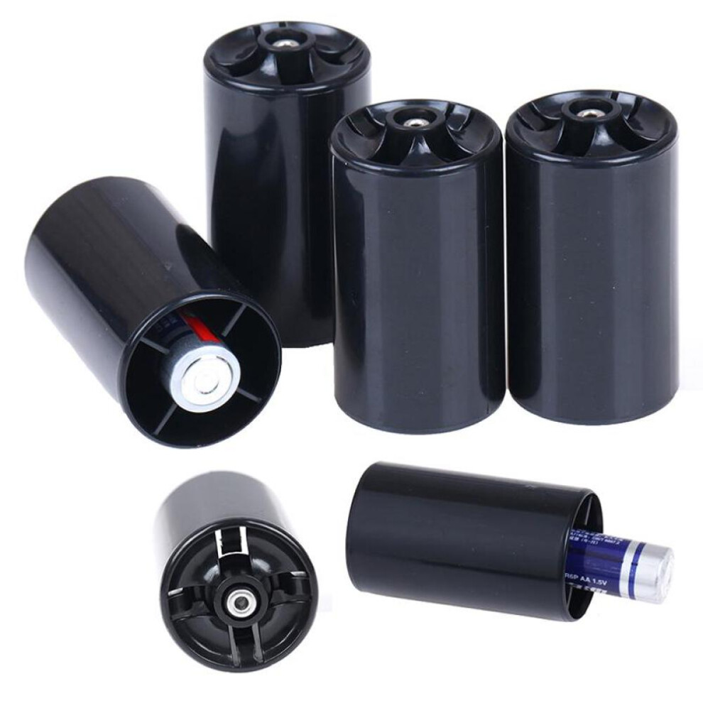 4pcs Aa To D Type Cell Battery Converter Adapter Holder Batteries Case Switcher