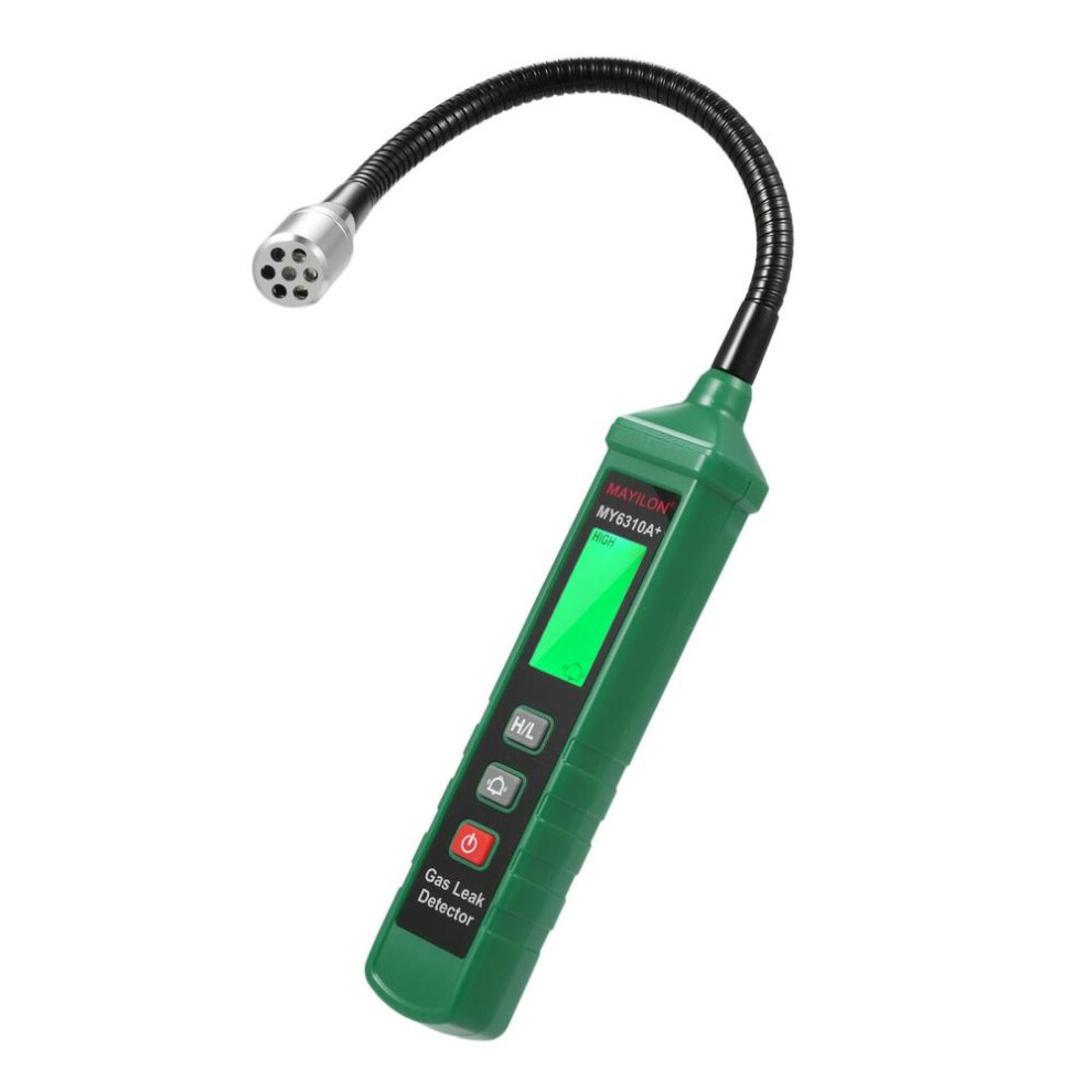 (green) Mayilon Gas Leak Detector Natural Gas Detector With 8-inch Probe Propane Leak Detector Checking