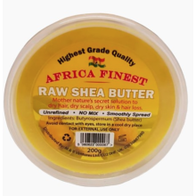 Africa Finest Raw Shea Butter Yellow 200 g