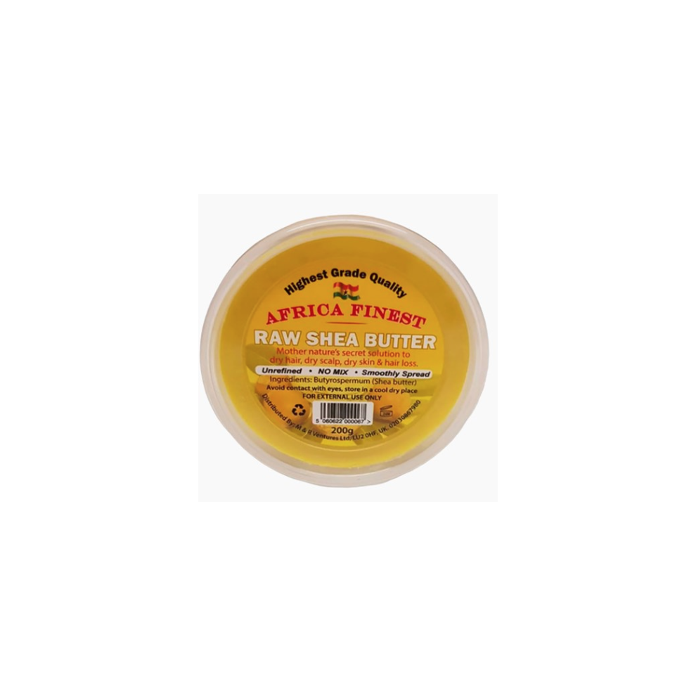 Africa Finest Raw Shea Butter Yellow 200 g