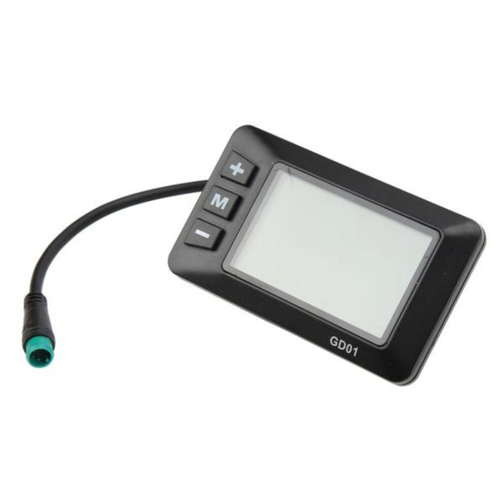 (as the picture) 36v 48v Lcd Gd01 Display, Electric  Display Meter 5 Pin With Waterproof Plug Suitable For 0.9in/22.2mm E-bike Handlebar