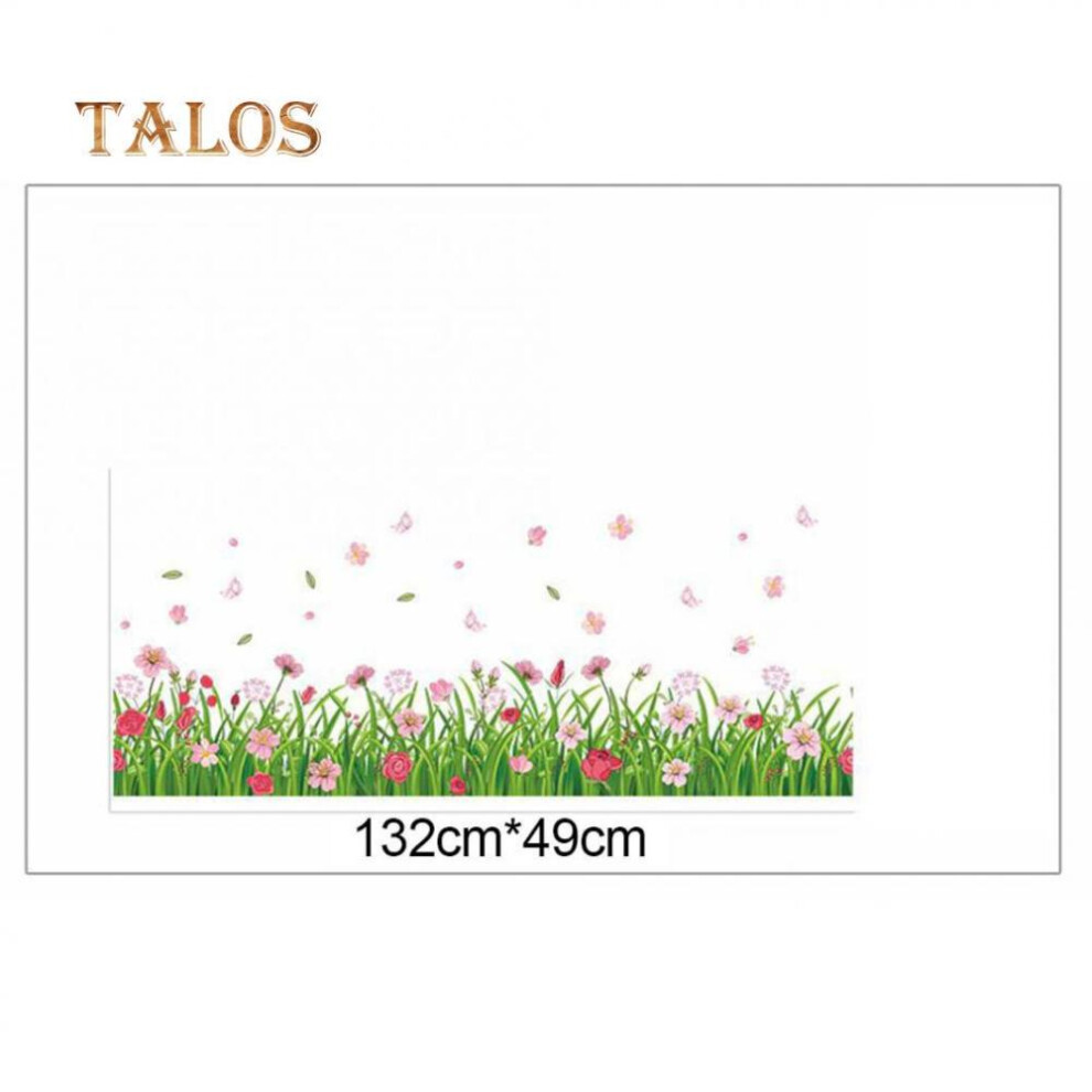 Flower Art Decals Wall Stickers Removable Home Decoration for Living Room Decorative Supplies