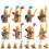 8pcs Medieval Military Knight Figures Building Block Helmets Soldier Assembling Toy 1